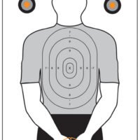 Action Target PIC12100 Entertainment Politically Incorrect Silhouette Paper Hanging 23" x 35" Black/Gray/White 100 Per Box