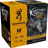 Browning Ammo B193411240 Wicked Wing XD  12Gauge 3.50" 1 1/2oz BBShot 25 Per Box/10 Case