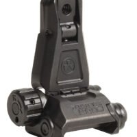 Magpul MAG276-BLK MBUS Pro Sight Rear  QPQ Melonited Steel Construction for AR Platform