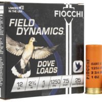 Fiocchi 12GT75 Field Dynamics Dove & Quail 12Gauge 2.75" 1oz 7.5Shot 25 Per Box/10 Case