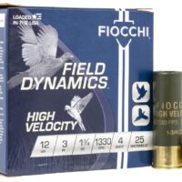 Fiocchi 123HV4 Field Dynamics High Velocity 12Gauge 3" 1 3/4oz 4Shot 25 Per Box/10 Case