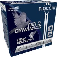 Fiocchi 203HV5 Field Dynamics High Velocity 20Gauge 3" 1 1/4oz 5Shot 25 Per Box/10 Case