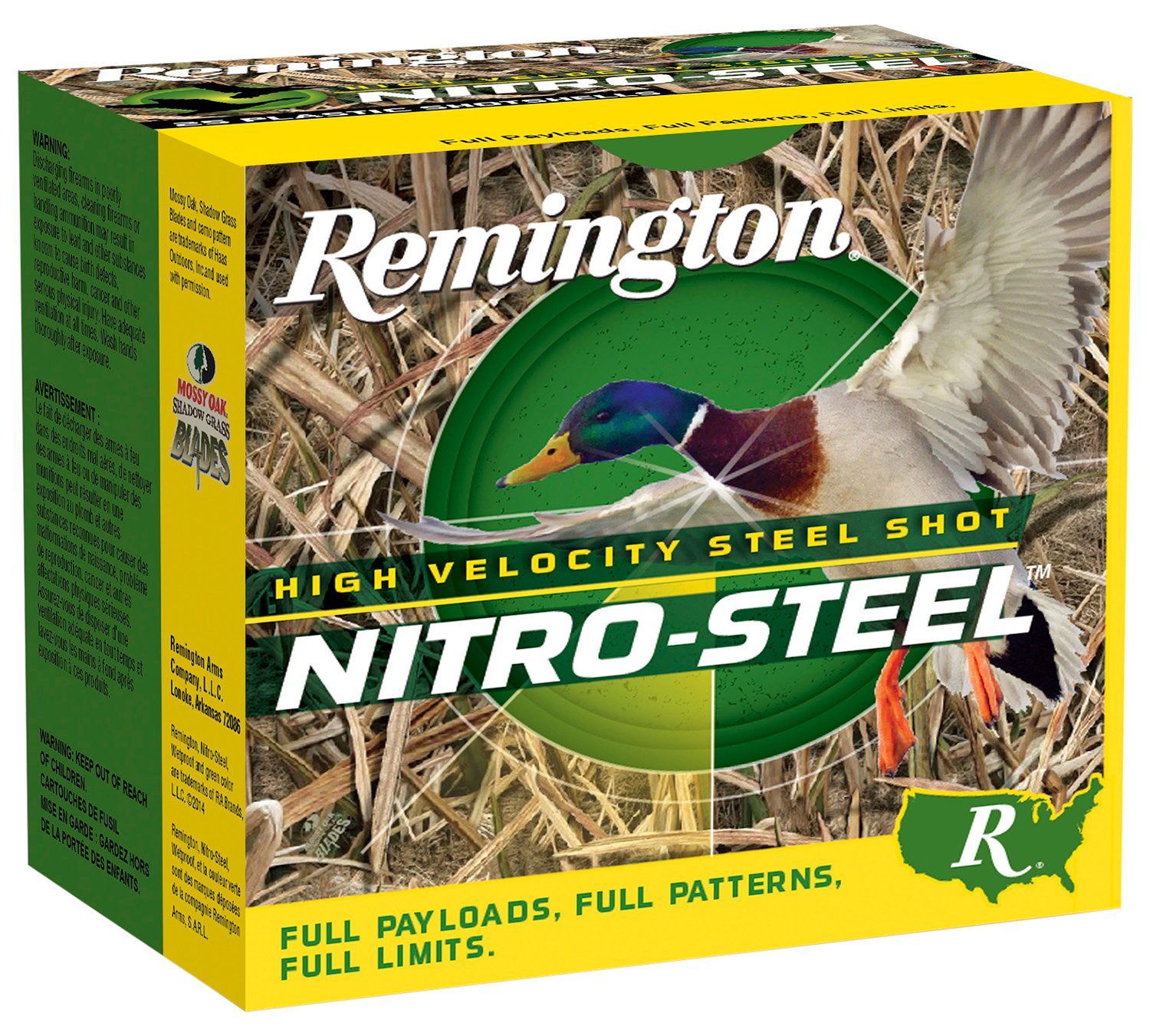 Remington Ammunition 20800 Nitro-Steel High Velocity 12Gauge 3" 1 1/4oz 3Shot 25 Per Box/10 Case