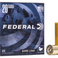 Federal H20075 Game-Shok Upland 20Gauge 2.75" 7/8oz 7.5Shot 25 Per Box/10 Case
