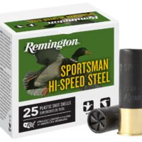 Remington Ammunition 20934 Sportsman Hi-Speed Steel 12Gauge 2.75" 1 1/8oz 2Shot 25 Per Box/10 Case