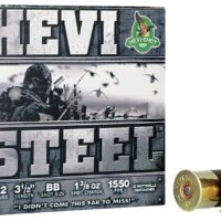 HEVI-Shot HS65088 HEVI-Steel  12Gauge 3.50" 1 3/8oz BBShot 25 Per Box/10 Case