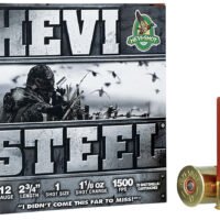 HEVI-Shot HS61221 HEVI-Steel  12Gauge 2.75" 1 1/8oz 1Shot 25 Per Box/10 Case