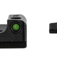 TruGlo TG13SG4PC TFX Pro  Black | Green Tritium & Fiber Optic Orange Outline Front Sight Green Tritium & Fiber Optic Rear Sight