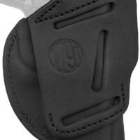1791 Gunleather 4WH1SBLL 4-Way IWB/OWB 01 Stealth Black Leather Belt Clip Fits 3-4" Barrel 1911 Left Hand