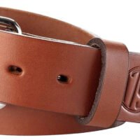 1791 Gunleather BLT013438CBRA 01  Gun Belt Classic Brown Leather 34/38 1.50" Wide Buckle Closure
