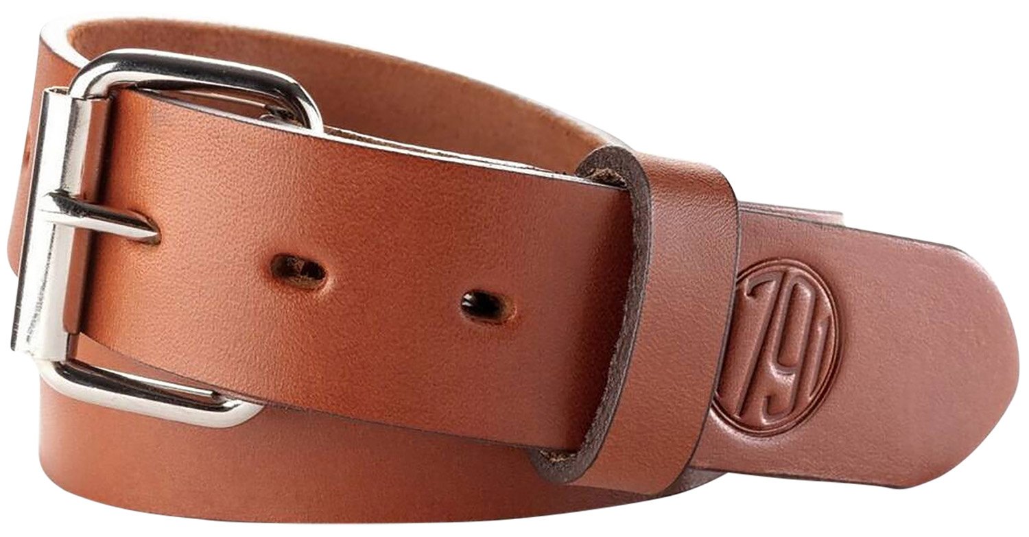 1791 Gunleather BLT014044CBRA 01 Gun Belt Classic Brown Leather 40/44 1.50" Wide Buckle Closure