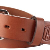 1791 Gunleather BLT014246CBRA 01  Gun Belt Classic Brown Leather 42/46 1.50" Wide Buckle Closure