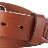 1791 Gunleather BLT014650CBRA 01  Gun Belt Classic Brown Leather 46/50 1.50" Wide Buckle Closure