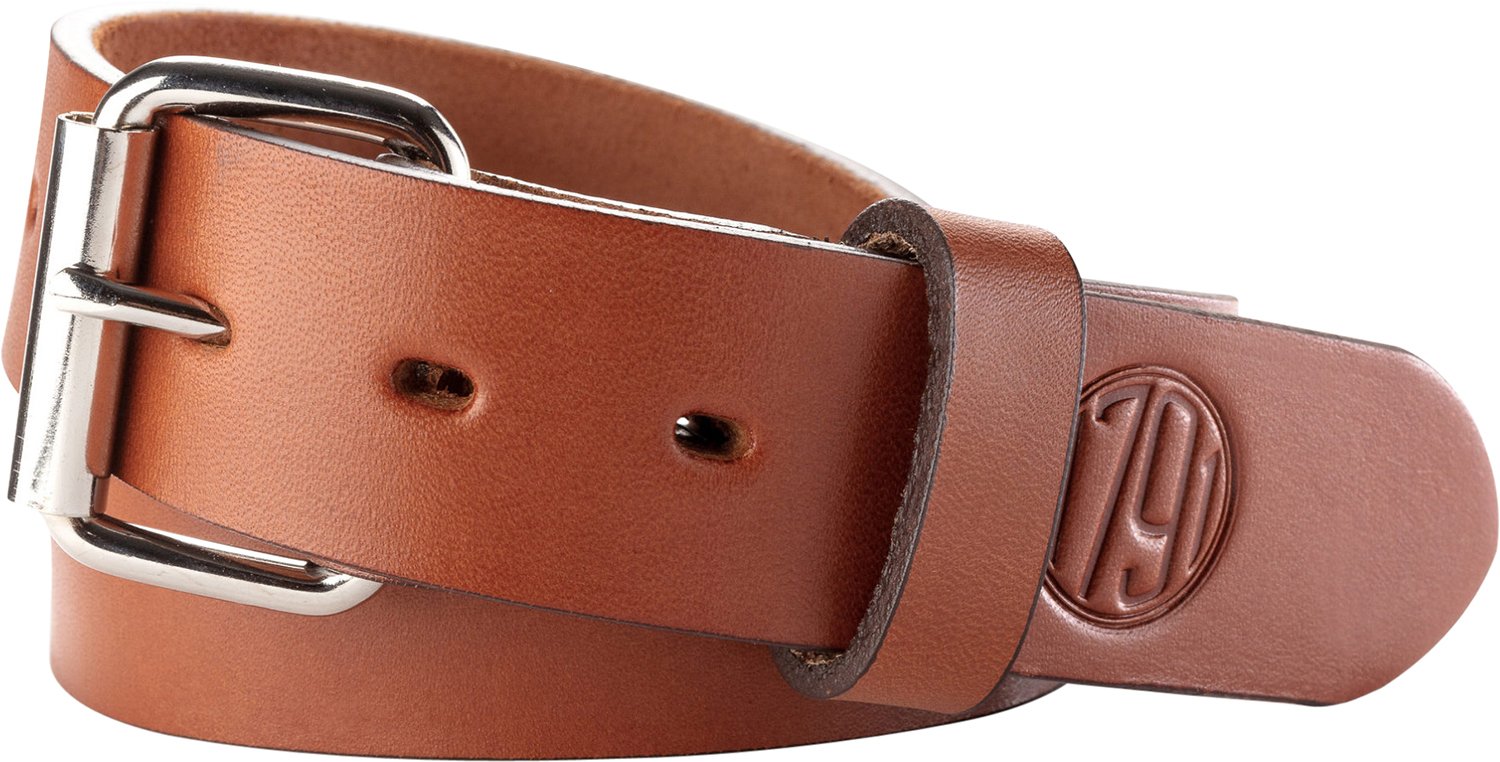 1791 Gunleather BLT014650CBRA 01 Gun Belt Classic Brown Leather 46/50 1.50" Wide Buckle Closure