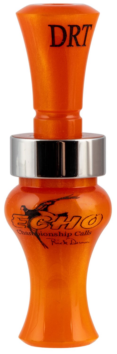 Echo Calls 79026 Timber Double Reed Mallard Sounds Attracts Ducks Orange Pearl Acrylic