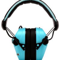 Pyramex VGPME26 Venture Gear Sentinel Muff Polymer 26 dB Over the Head Powder Blue/Black Adult 1 Pair