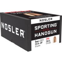 Nosler Sporting Handgun Pistol Bullet 9mm 124 gr. Jacketed Hollow Point 250 pk.
