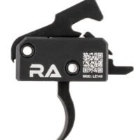 Rise Armament LE145AWP LE145 Tactical Single-Stage Curved Trigger with 4.50 lbs Draw Weight & Black Hardcoat Anodized Finish for AR-Platform Right