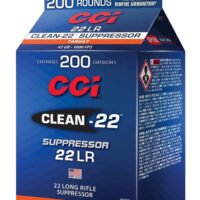 CCI 980CC Clean-22 Suppressor 22 LR 45 gr Lead Round Nose 200 Per Box/ 10 Case