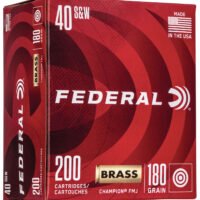 Federal WM52232 Champion Training 40S&W 180gr Full Metal Jacket 200 Per Box/5 Case