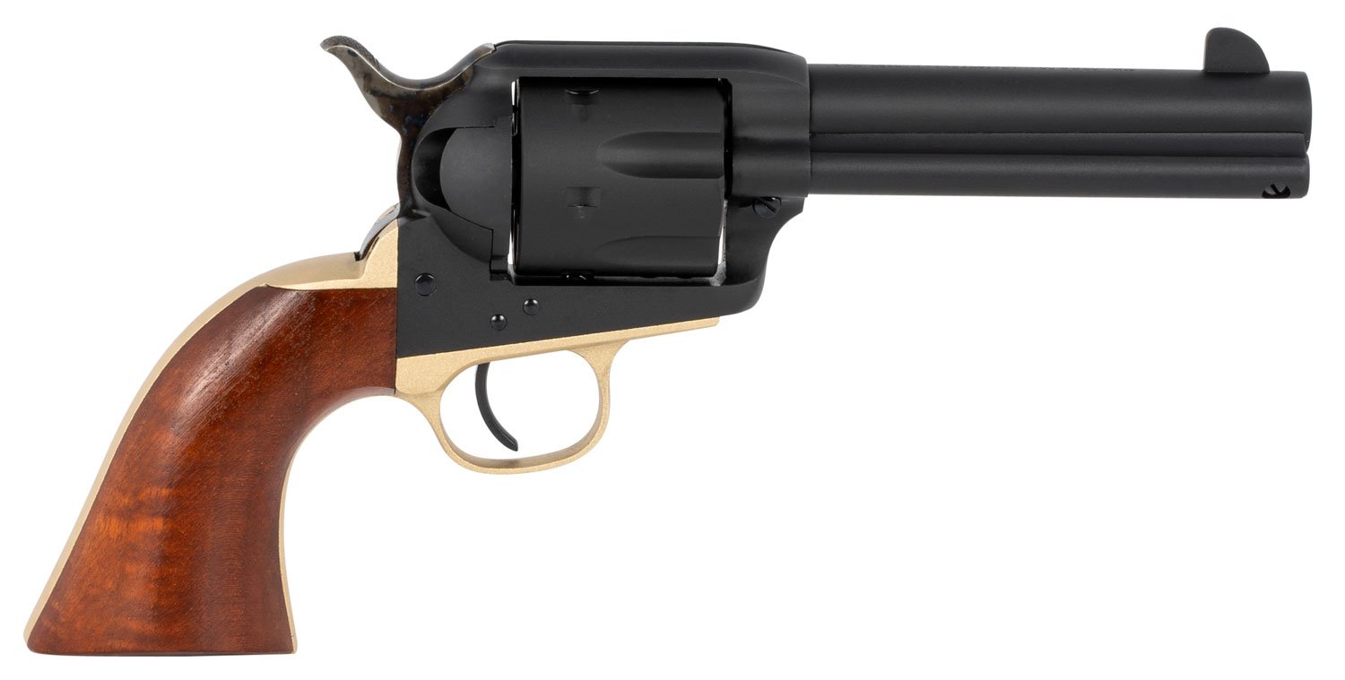 Taylors & Company 550432 Old Randall 45 Colt (LC) Caliber with 4.75" Barrel, 6rd Capacity Cylinder, Overall Blued Finish Steel & Walnut Navy Size Grip