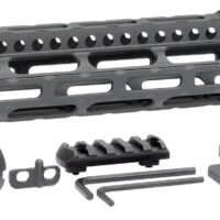 Midwest Industries MICRLW105 Combat Lightweight AR-15 Black Hardcoat Anodized Aluminum/Polymer 10.50" Picatinny/M-LOK