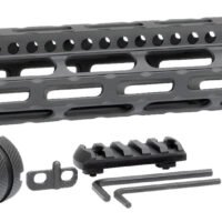 Midwest Industries MIULW12625 Ultralight  AR-15 Black Hardcoat Anodized Aluminum/Polymer 12.625" Picatinny/M-LOK