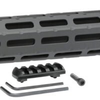 Midwest Industries MICRPC9X Combat  Ruger PC9 M-Lok Handguard Black Hardcoat Anodized 6061-T6 Aluminum 14"