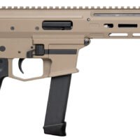 Angstadt Arms AAMDP09PF6 MDP-9 9mm Luger 27+1 5.85" Black Melonite Threaded Barrel, M-LOK Free-Float Handguards, Flat Dark Earth Cerakote Aluminum Picatinny Rail Receiver, Black Polymer Grips