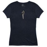 Magpul MAG1124410XS Hula Girl CVC Women's Navy Cotton/Polyester/Rayon Short Sleeve XS