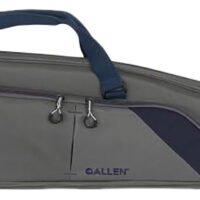Allen 64250 Kenosha Rifle Case 50" Gray Endura w/Indigo Trim, Foam Padding, Gusseted Accessory Pockets, Lockable Zippers & Adjustable Sling