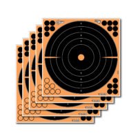 EZ-Aim 15317 Splash Reactive  Self-Adhesive Paper Black/Orange 12" Bullseye 5 Pack