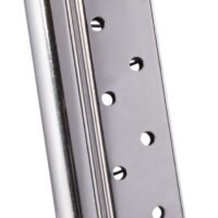 Mec-Gar MGCGGOV38N Standard  Nickel Detachable 9rd 38 Super for 1911 Government