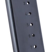 Mec-Gar MGCO4507BPF Standard  Blued Detachable 7rd 45 ACP for 1911 Officer