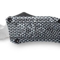 CobraTec Knives LCFCTK1LDNS CTK-1  Large 3.75" OTF Dagger Plain D2 Steel Blade/Carbon Fiber Aluminum Handle Features Glass Breaker Includes Pocket Clip