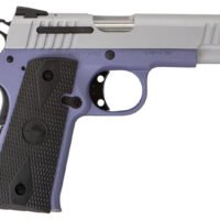 Citadel CIT380OLALA M1911 Baby Compact Frame 380 ACP 7+1, 3.75" Stainless Steel Barrel, Silver Serrated Steel Slide, Crushed Orchard Cerakote Aluminum Frame w/Beavertail, Ambidextrous