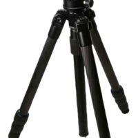 KOPF Jager KJ85004K K800 Tripod made of Carbon Fiber with Black Finish, Adjustable Reaper Rail, 4-Level Leg Extension, 21-87 Degree Pan & Tilt