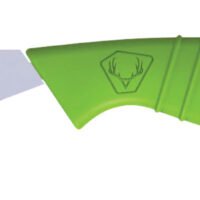 HME HMEKN-PRBBM Super Lite Replace a Blade Tanto Plain Stainless Steel Blade/Green TPR Handle Includes 5 Replacement Blades/Sheath