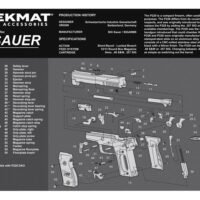TekMat TEKR17SIGP229 Sig Sauer P229 Cleaning Mat Black/White Rubber 11"x17" Sig P229 Parts Diagram