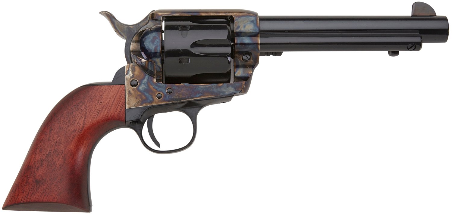 Pietta HF45CHS512NM 1873 Great Western II Californian 45 Colt (Long Colt) 6rd 5.50" Blued Steel Barrel & Cylinder, Color Case Hardened Steel Frame, Walnut Grip, Exposed Hammer