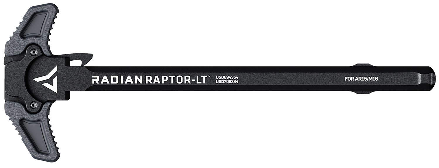 Radian Weapons R0150 Raptor LT Lightweight Ambi Charging Handle, Stealth Gray, Fits Mil-Spec AR-15/M16 Platform