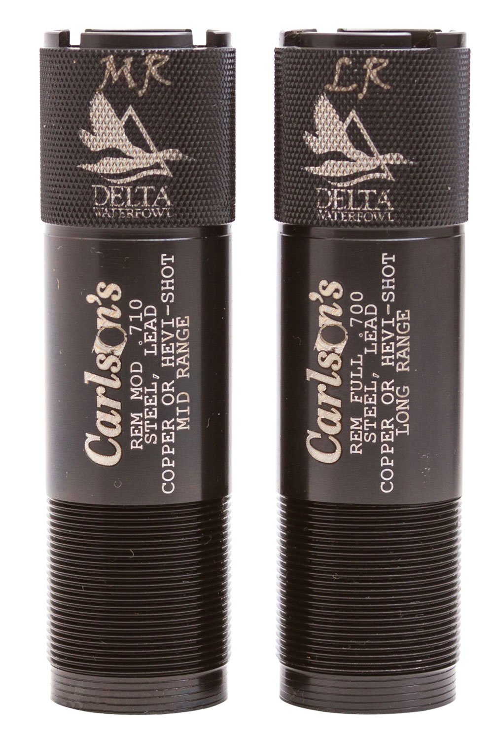 Carlson's Choke Tubes 07260 Delta Waterfowl Remington Rem Choke 12 Gauge Mid/Long Range Knurled 17-4 Stainless Steel