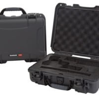 Nanuk 910CLASG7 910 Classic 2 Up Pistol Case Graphite Polymer w/ Latches & Closed-Cell Foam Padding 13.20" L x 9.20" W x 4.10" H Interior Dimensions