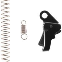 Apex Tactical 115112 Action Enhancement Curved Trigger w/ 5-5.50 lbs Draw Weight & Black Finish for Springfield Hellcat