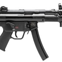 HK 81000481 SP5K PDW 9mm Luger Caliber with 5.83" Barrel, 30+1 Capacity, Black Metal Finish, No Stock (Sling Mount), Black Polymer Grip Right Hand