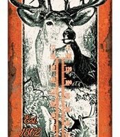 RIVERS EDGE THERMOMETER - DEER CAMP TIN