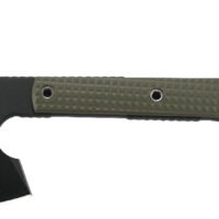 CRKT 2726 Jenny Wren Compact 2.59" Tomahawk w/Spike Plain SK-5 Steel Blade, Green GRN Handle, 10.06" OAL, Includes Sheath