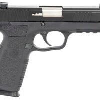 Kahr Arms TP90S94N TP9-2  9mm Luger Caliber with 4" Barrel, 8+1 Capacity, Black Finish Picatinny Rail Frame, Serrated Matte Black Stainless Steel Slide, Textured Polymer Grip & TruGlo Night Sights