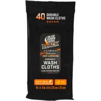 Dead Down Wind BLACK Premium Field Wash Cloths 40 pk.