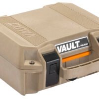 Pelican VCV100 Vault Case Small Tan Polymer Holds Handgun